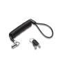 Kensington NanoSaver® Portable Keyed Laptop Lock - 2.3 m - Kensington - Key - Carbon steel - Black - Silver