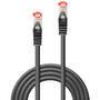 LINDY Basic Cat.6 S/FTP Kabel, schwarz, 0,3m Patchkabel (47370)