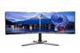 IIYAMA DS1002D-B1 Dual-Monitor Tischhalterung mit Standfuss für Displays von 10-30Zoll VESA 75x75 mm