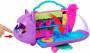 Polly Pocket Puppen und Spielset, Kitty Airways Flugzeug, Reisespielzeug mit 2 kleinen Puppen und Tier, Drehbühne und Zubehörteilen, HWP19