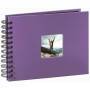 Hama "Fine Art" Spiral Album - purple - 22x17/50 - Purple - 10 x 15 - 13 x 18 - 220 mm - 170 mm