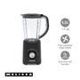 MELISSA Blender / 800 W / 2 Geschwindigkeiten + Pulse / 4 Edelstahlklingen / 1,5-L-Kunststoffkanne/ Schwarz