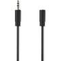 Nedis Stereo-Audiokabel 3.5 mm Stecker auf 3.5 mm Buchse Vernickelt 3 m