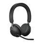 JABRA Evolve2 65 UC Stereo Headset on-ear Bluetooth wireless USB-C noise isolating black (26599-989-