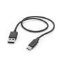 HAMA USB-A - USB-C  1 M  SCHWARZ (USB-KABEL)