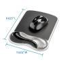 Kensington Duo Gel Mouse Pad Light Smoke/Dark Smoke - Grey - Monochromatic - Gel - Wrist rest