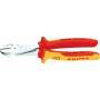 KNIPEX 74 06 200 - Diagonal-cutting pliers - Chromium-vanadium steel - Plastic - Red/Orange - 20 cm - 308 g