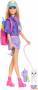 Mattel Barbie Outdoor-Abenteuer Modepuppe Malibu mit mehr als 10 Zubehörteilen zum Thema Camping, da