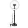 Nedis RINGLICHT M.USB TISCHST.  26CM (RLSTND200BK       SW)