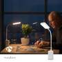 Nedis LED-Schreibtischlampe / Dimmbar / 1 Lichtmodus / 90 lm / Wiederaufladbar / Berührungsfunktion / Weiss