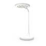 Nedis LED-Schreibtischlampe / Dimmbar / Integrierter Spiegel / 3 Licht-Modi / 100 lm / Wiederaufladbar / Berührungsfunktion / Weiss