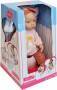 VEDES Großhandel GmbH - Ware Amia Trink- und Näßpuppe ''Rosy'' 40 cm, mit Zubehör
