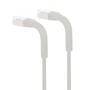 INTELLINET Cat6a F/FTP FlexiBoot Slim Patchkabel 0,5m grau 10G 500MHz LSZH Kupfer Litzendraht äusser