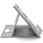 Kensington SmartFit® Easy Riser™ Go Adjustable Ergonomic Laptop Riser and Cooling Stand for up to 17" Laptops - Notebook stand - Grey - 43.2 cm (17")