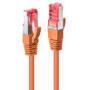 LINDY Cat.6 S/FTP Kabel, orange, 1m Patchkabel (47807)