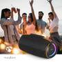Nedis Bluetooth®-Lautsprecher / 360 min / Handgerät / 60 W / Stereo / Aussenbereich / Startseite / Tragbar / Verknüpfbar / Orange / Schwarz