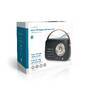 Nedis FM-Radio / Tragbare Ausführung / Bluetooth® / FM / Akkubetrieben / Stromversorgung über USB / Analog / 10 W / Bluetooth® / Schwarz
