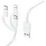 HAMA USB-C+LTG,1M,WS (3IN1,MICROUSB+)