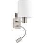 Eglo WANDLEUCH.1X40W E27 1X3,5W LED (PASTERI NI-M/WEISS)