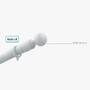 Nedis VORHANG ROBOTER ST-SCHIENE (BTMC10WT1PC WS)