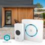 Nedis SmartLife Gong / RF, Frequenz 433 Mhz / Wi-Fi / Netzstromversorgung / 60 Melodien / 100 - 240 V AC / Verstellbares Volumen / Weiss