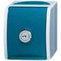 BUSCH JAEGER 2083-0-0823 - CEE 7/3 - 2P+E - Blue - White - IP44 - 250 V - 16 A
