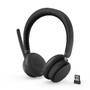 LENOVO 6550 Headset on-ear Bluetooth wireless active noise cancelling USB-C black Certified for Micr