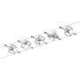 PAULMANN Seil-Systemstrahler WireSystem Set MacII max. 5x10W GU5.3