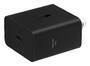 Samsung Mobilfunkzubehör Samsung Galaxy Power Adapter USB Type C 65W Black w/o Cabl (EP-T6010NBEGWW)