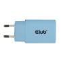 Club 3D Club3D Lifestyle Ladegerät USB-C 30Watt, 2Stk  blau retail (CAC-3022)