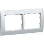 Legrand RAHMEN 2-FACH SOFT ALU HORIZ. (771302 GALEA)