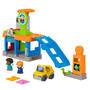 Mattel Fisher-Price Little People Spaß an der Tankstelle Spielset für Kleinkinder, 1 Spielzeugauto u