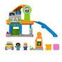 Mattel Fisher-Price Little People Spaß an der Tankstelle Spielset für Kleinkinder, 1 Spielzeugauto u