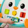 Mattel Fisher-Price 2-in-1 Musikalischer Pinguin-Lauflernwagen, Schiebespielzeug für Babys und Klein