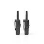 Alecto Walkie-Talkie Set / 2 Handsets / Bis zu 10 km / Frequenzkanäle: 8 / PTT / VOX / 24 h Standby / Inklusive Ladestation / Kopfhörerausgang / Schwarz