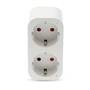 Nedis SmartLife Smart Stecker / IP21 / Leistungsmesser / 3680 W / Type F (CEE 7/7) / 0 - 55 °C / Android™ / IOS / 2-Weg / Weiss / 1 Stück