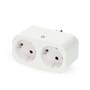 Nedis SmartLife Smart Stecker / IP21 / Leistungsmesser / 3680 W / Type F (CEE 7/7) / 0 - 55 °C / Android™ / IOS / 2-Weg / Weiss / 1 Stück