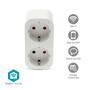 Nedis SmartLife Smart Stecker / IP21 / Leistungsmesser / 3680 W / Type F (CEE 7/7) / 0 - 55 °C / Android™ / IOS / 2-Weg / Weiss / 1 Stück