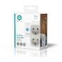 Nedis SmartLife Smart Stecker / IP21 / Leistungsmesser / 3680 W / Type F (CEE 7/7) / 0 - 55 °C / Android™ / IOS / 2-Weg / Weiss / 1 Stück