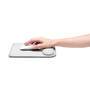 Kensington ErgoSoft™ Wrist Rest Mouse Pad for Standard Mouse - Grey - Monochromatic - Faux leather - Gel - Wrist rest