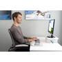 Kensington ErgoSoft™ Wrist Rest Mouse Pad for Standard Mouse - Grey - Monochromatic - Faux leather - Gel - Wrist rest
