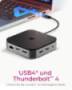 Icy Box Dockingstation IcyBox USB 3.2 Type-C mit 2-fach Videoausgabe retail (IB-DK408-C41)