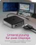 Icy Box Dockingstation IcyBox USB 3.2 Type-C mit 2-fach Videoausgabe retail (IB-DK408-C41)