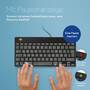 R-Go Compact Break Keyboard - QWERTZ (DE) - black - wired - Mini - USB - QWERTZ - Black
