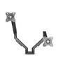 Nedis Schreibtisch Monitorhalterung / Gasfeder / 2 Bildschirme / 15 - 32 " / 75x75 / 100x100 / Vollbeweglich