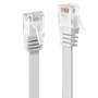LINDY Cat.6 Flachband-Patchkabel, weiss, 3m Ohne Schirmung (47503)