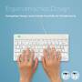 R-GO Tools R-Go Tastatur Compact Break DE-Layout     verkabelt  weiß (RGOCODEWDWH)