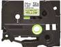 Brother Laminated tape - Black on fluorescent yellow - TZe - Grey - Thermal transfer - Brother - PT-2430PC - PT-2700 - PT-2730 - PT-9600 - PT-9700PC - PT-9800PCN