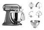 KitchenAid Artisan - 4.8 L - Silver - Lever - 220 RPM - Beat - Knead - Mixing - 1.454 m