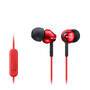 Sony MDR-EX110APR Rot In-Ear kabelgebunden